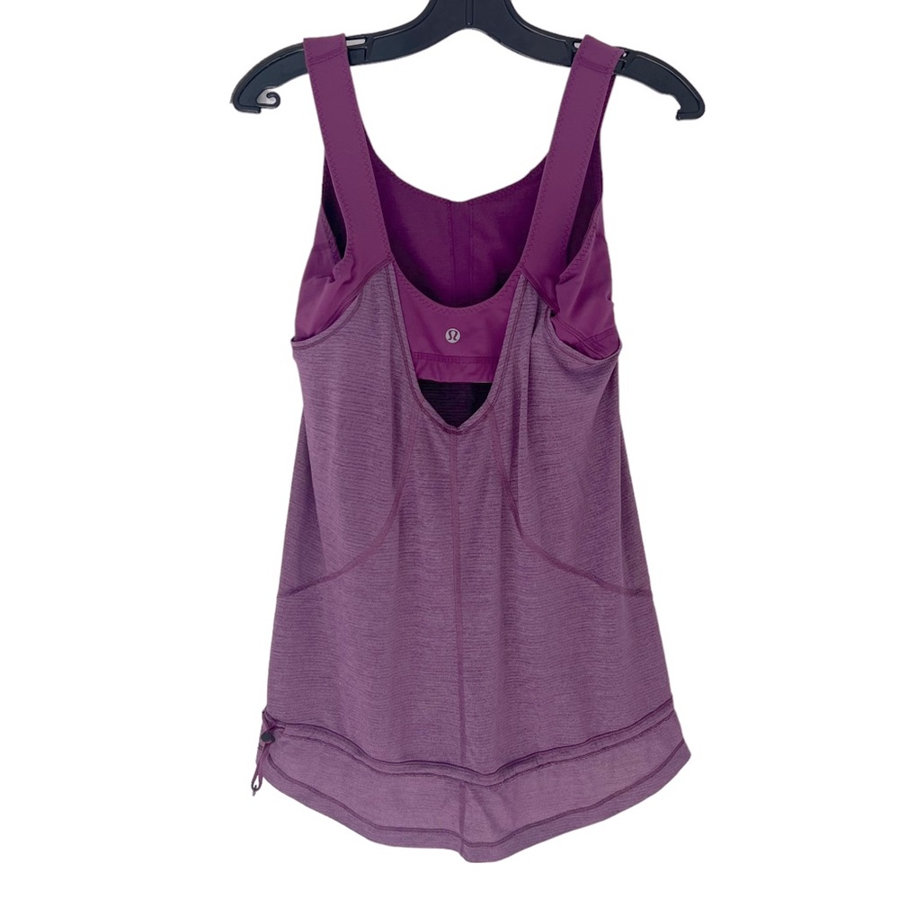 Lululemon Run For Your Life Tank Heathered Dew Berry Dew Berry Size 6